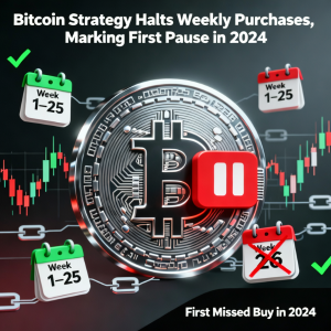 比特币策略首次暂停2024年周度购买