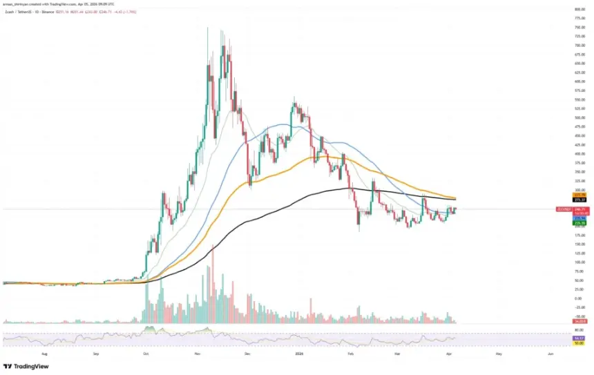 ZECUSDT 价格图表