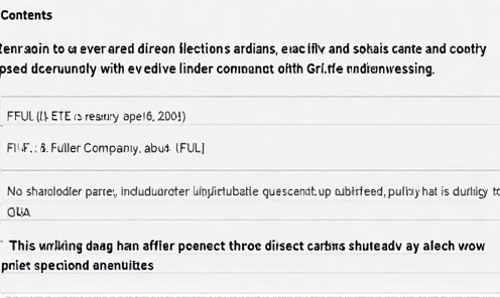 FUL年度股东大会：所有提案顺利通过，包括董事选举与审计师确认