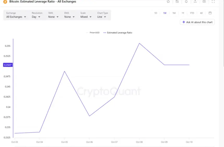 Bitcoin Estimated Leverage Ratio