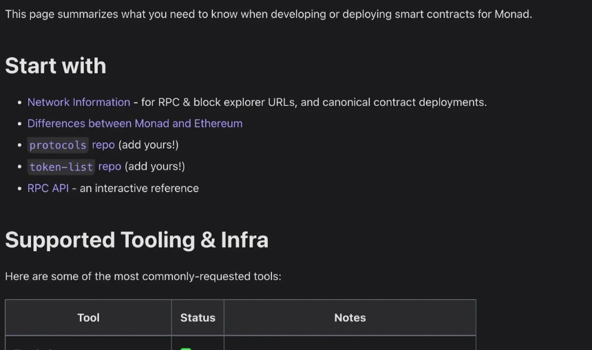 Monad开发者部署摘要