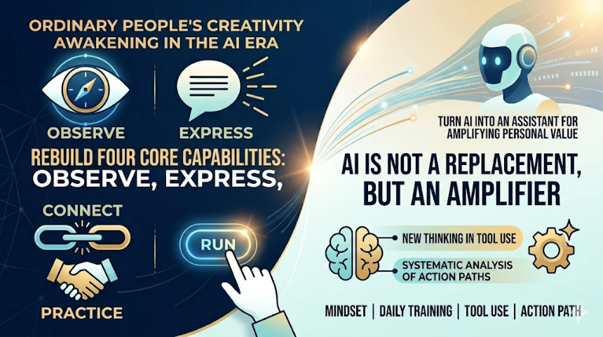 在人工智能时代，个人如何培养创造力：从被动使用工具到主动塑造自我价值