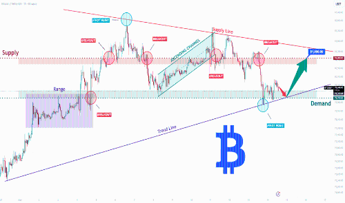 BTCUSDT多头展望:需求区反弹或推动价格至81,000美元