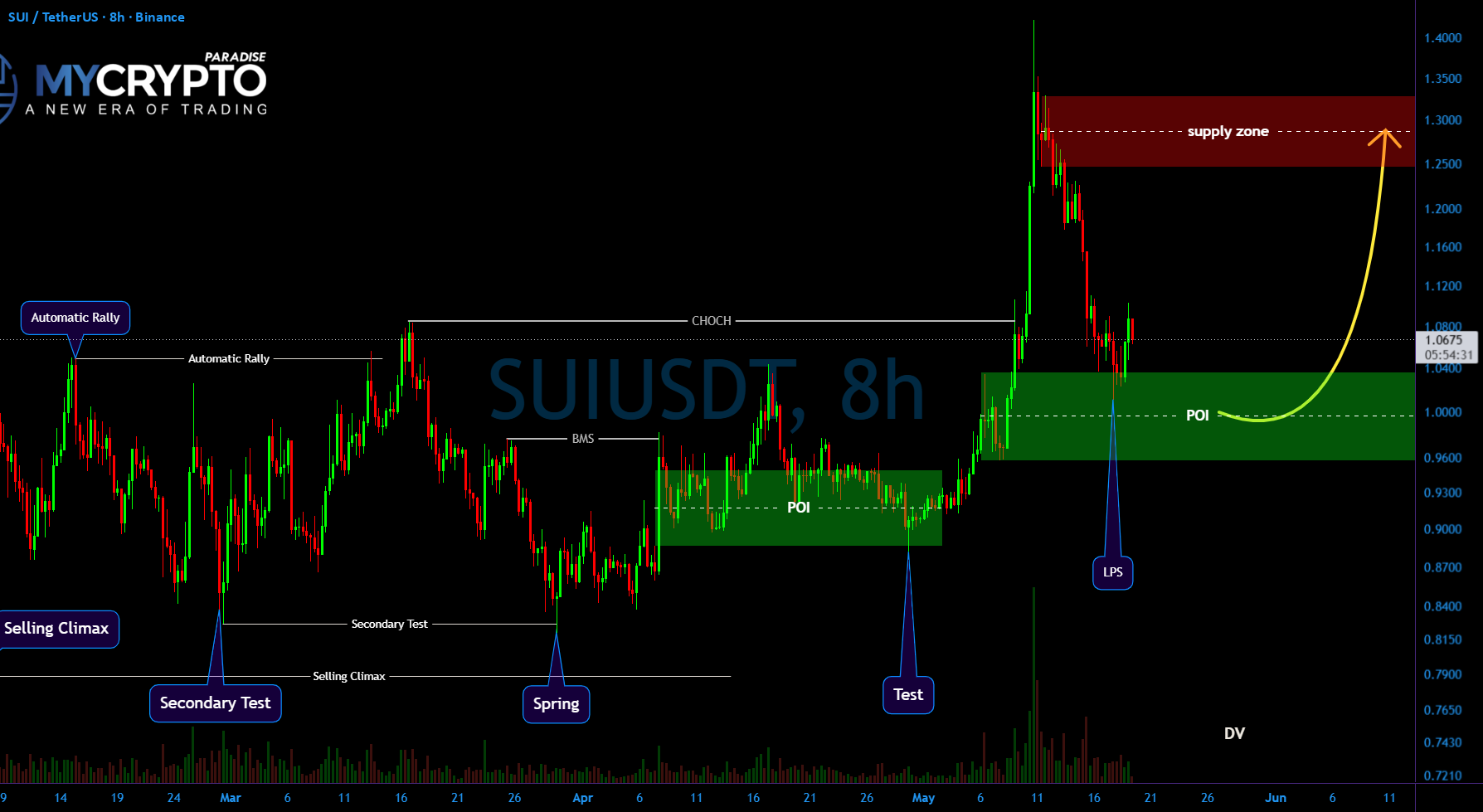 #SUIUSDT Wyckoff 积累信号预示牛市延续